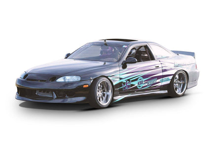KBD - Lexus SC SC300 SC400 1992-2000 VTX Estilo 2 peças saias laterais de poliuretano (37-6063)