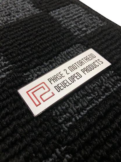 P2M - MAZDA RX-8 RACE FLOOR MATS (FRONT/REAR) : DARK GREY (P2-CPTMZRX8DG-TP)