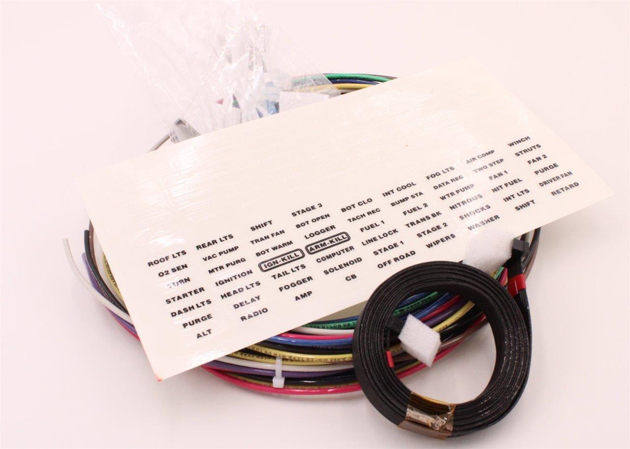 Auto Rod Controls - Módulo de control de 12 interruptores en el tablero, acabado de fibra de carbono (12003DP)