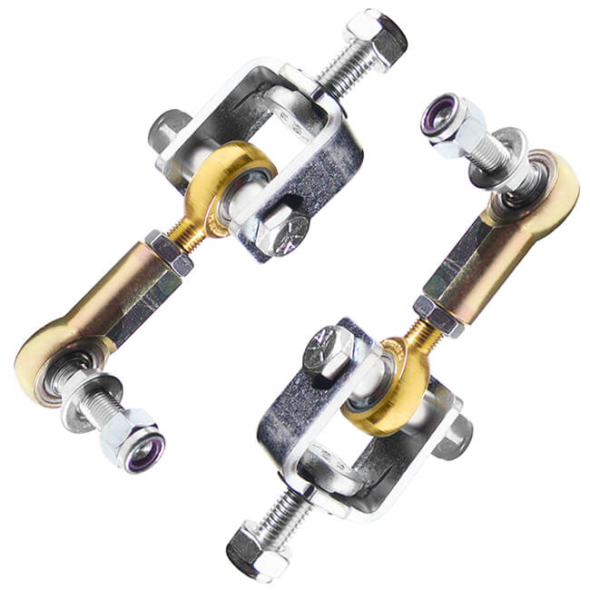 AKG Motorsport - BMW Adjustable Sway Bar Links FRONT – E30, E36, Z3 (Non-M) (STBQ3036)