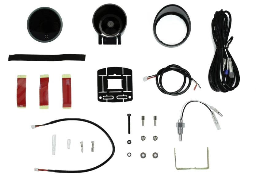 Pro Sport Gauges - Indicador de temperatura de aceite métrico premium ámbar/blanco de 52 mm (216SMOTSWL270-PK-C)