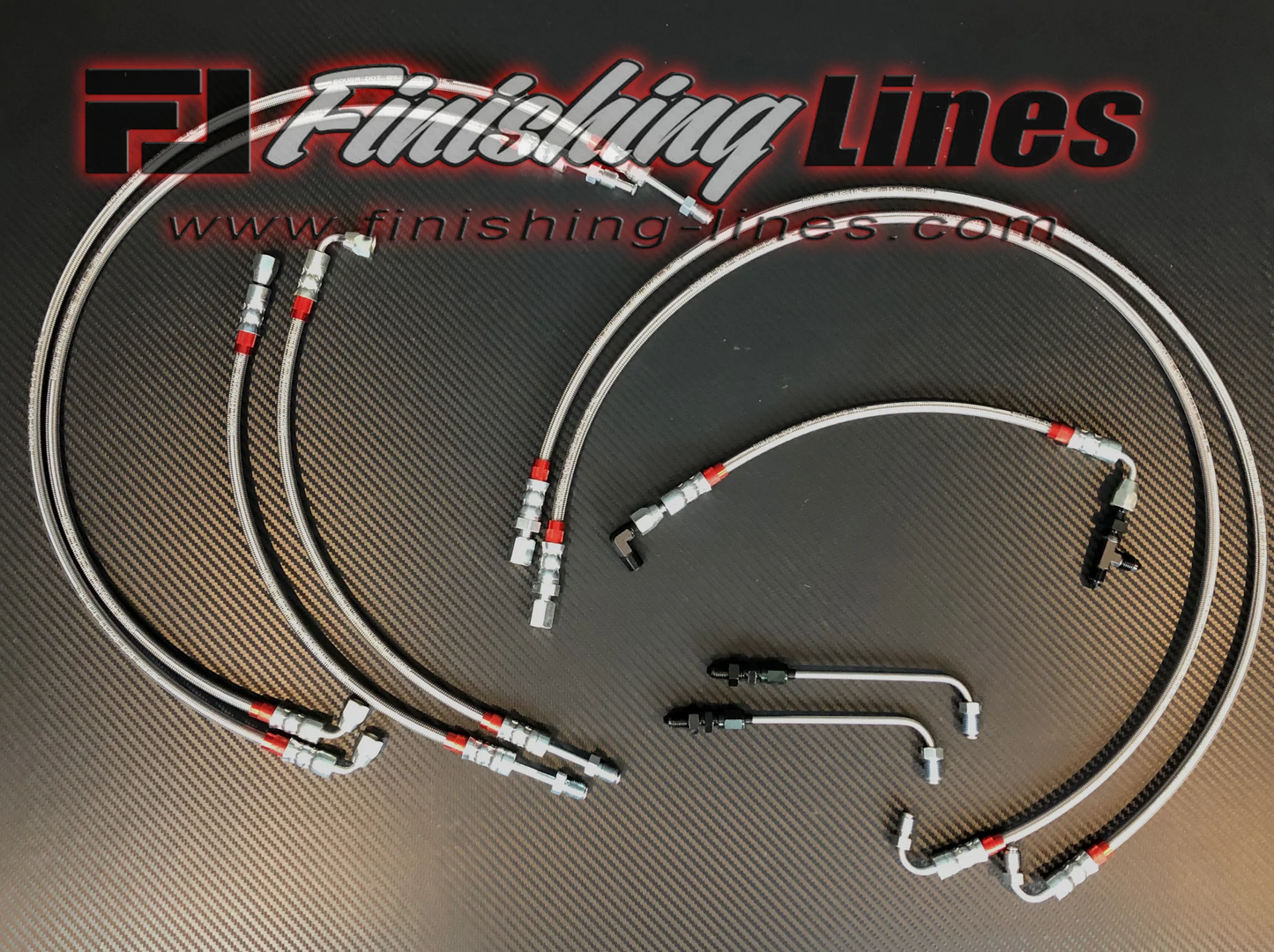 Finishing Lines - EF/CRX Full Tuck Brake Line Kit (Stock Master Cylinder Setup)