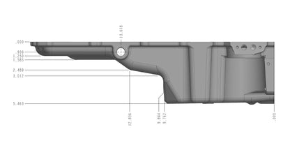 Holley - GM LS SWAP OIL PAN - ADDITIONAL FRONT CLEARANCE