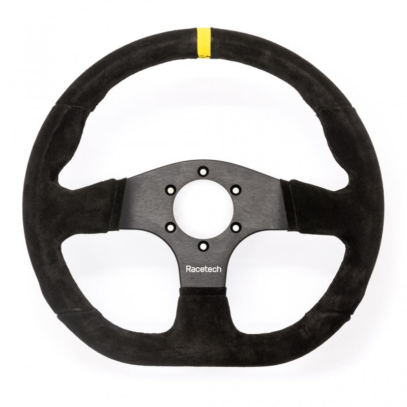 Racetech - Flat Suede Wheel - 330mm flat bottom