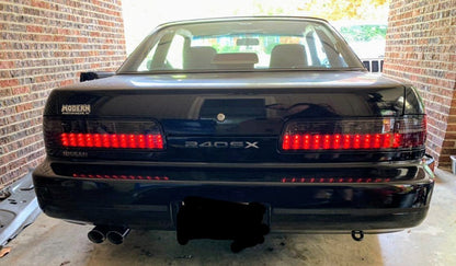 P2M - NISSAN S13 SILVIA 2PCS SMOKED REAR TAIL LIGHT KIT [LED VERSION] (P2-NPS13RTL02S-JY)