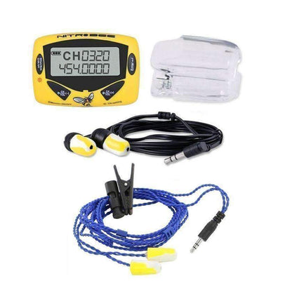 Rugged Radios - Nitro Bee UHF Race Receiver with AlphaBud Foam Earbuds