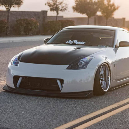 KBD - Parachoques delantero de poliuretano de 1 pieza estilo Nismo 2 V2 para Nissan 350Z 2003-2008 (37-2270-B)