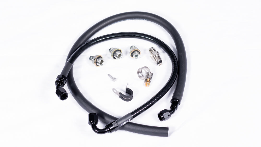 Sikky Manufacturing - BMW E30, E36, E46 LHD LS1/LS2 Swap Kit de Linha de Direção Hidráulica (SM-PS103)