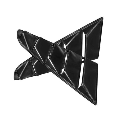 KBD - Ford Mustang 2015-2017 Louvered 2 Piece Polyurethane Window Scoops (37-6031)