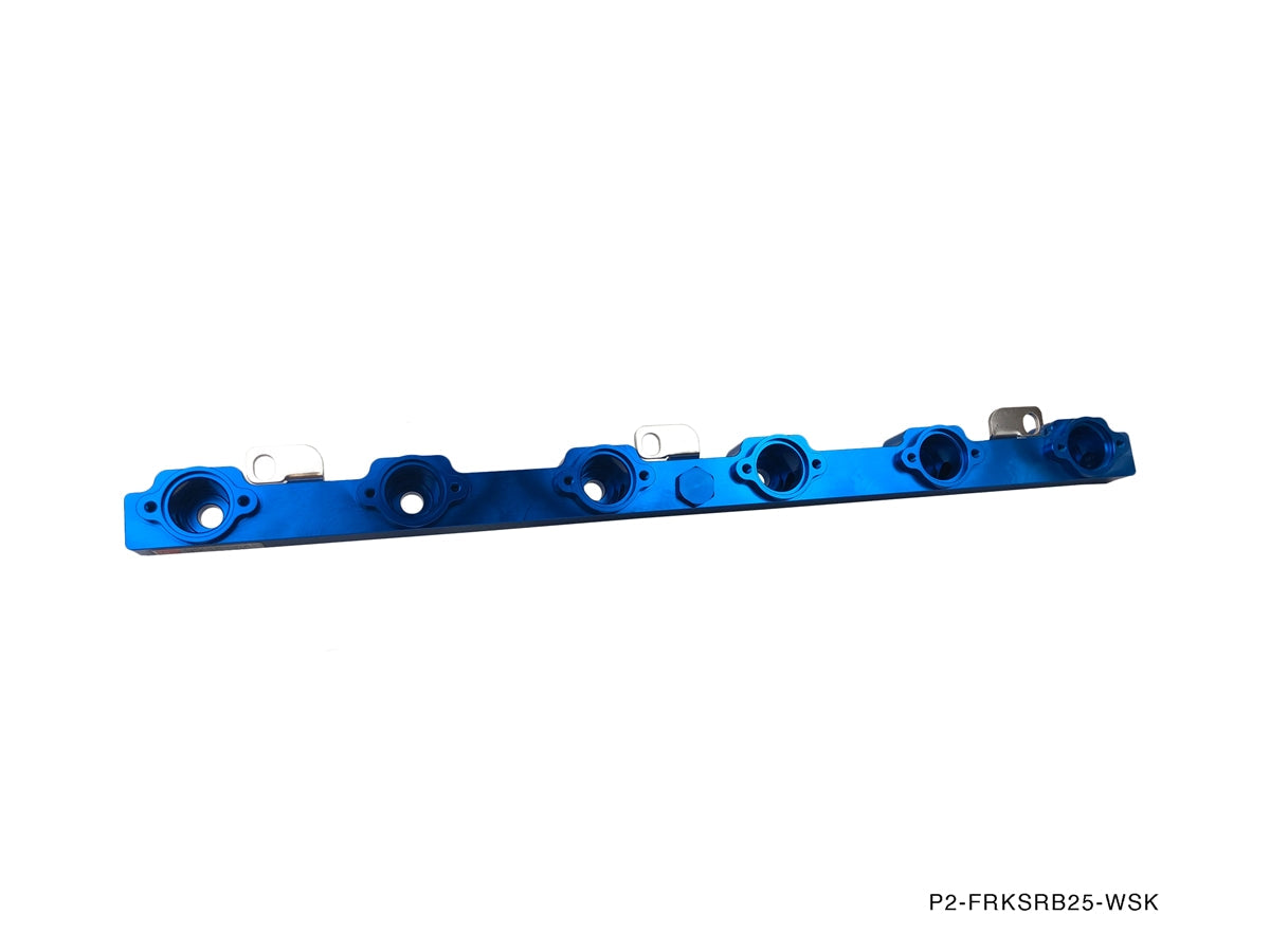 P2M - NISSAN RB25DET BILLET ALUMINUM FUEL RAIL KIT - SIDE FEED (P2-FRKSRB25-WSK)