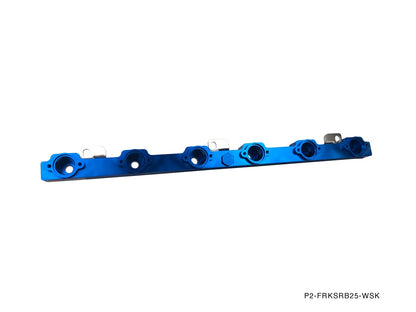 P2M - NISSAN RB25DET BILLET ALUMINUM FUEL RAIL KIT - SIDE FEED (P2-FRKSRB25-WSK)
