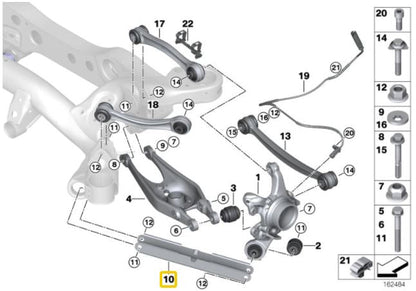 IRP - Brazos de arrastre traseros (de aluminio) BMW E8X, E9X 