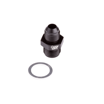 Chase Bays: adaptador de 16x1,5 a 6AN con arandela de presión de aluminio (CB-M16CRUSH)