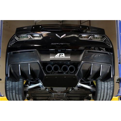 APR Performance - Chevrolet Corvette C7 Z06 Rear Diffuser 2014-Up With Under-Tray Version 2 (AB-277030)