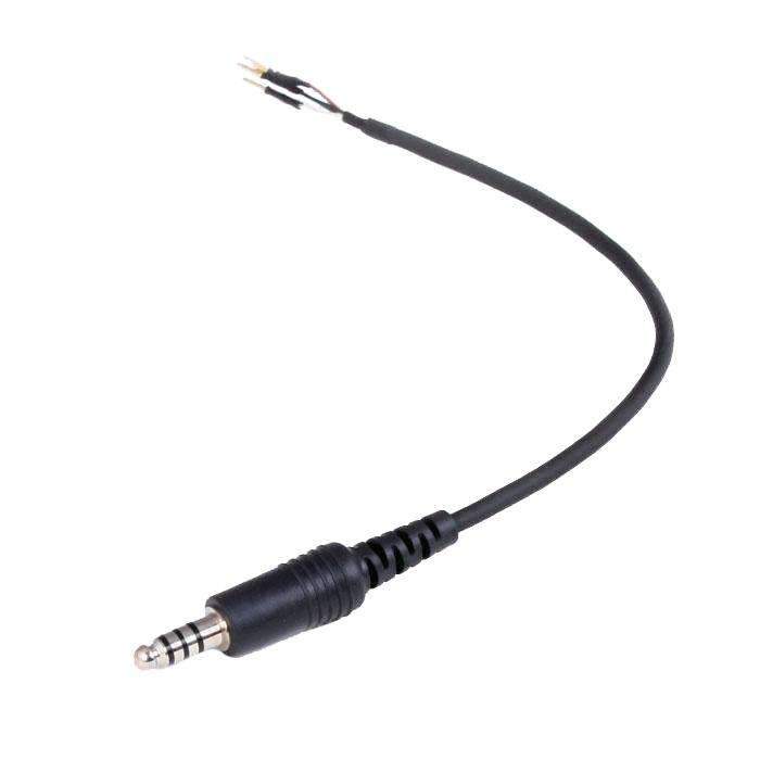 Rugged Radios - Replacement Helmet Kit Straight Cord with IMSA, OFFROAD, and Peltor Plug