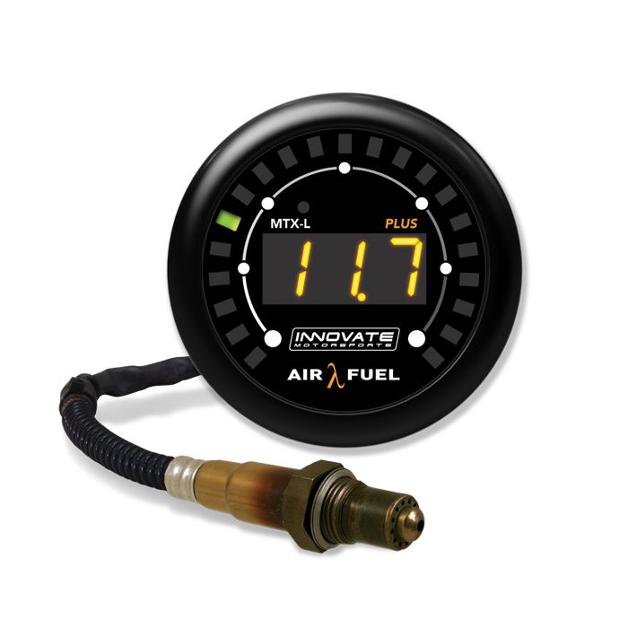 Innovate Motorsports - MTX-L PLUS Digital Air/Fuel Ratio Gauge Kit 8ft w/O2 Sensor (3918)