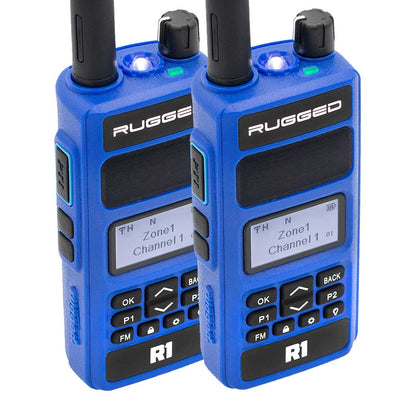 Rugged Radios - 2 PACK - R1 Business Band Digital Analog Handheld Radio - Por Rugged Radios
