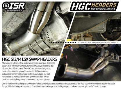 Desempenho ISR - HGC LS Swap Header - Nissan 240sx 89-98 - 1 3/4" (IS-SSHD-240LS)