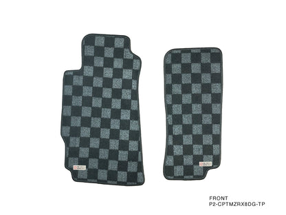 P2M - MAZDA RX-8 RACE FLOOR MATS (FRONT/REAR) : DARK GREY (P2-CPTMZRX8DG-TP)