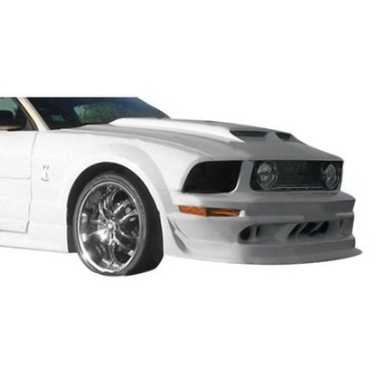KBD - Ford Mustang V6 2005-2009 Cobra R Style 1 Piece Polyurethane Front Bumper (37-2112)