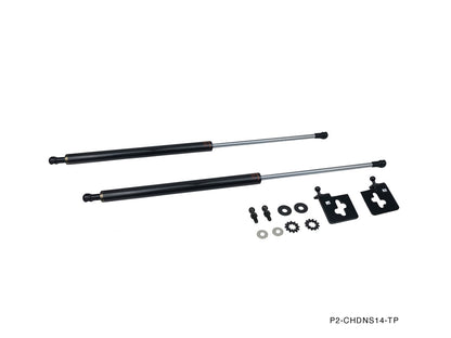 P2M - AMORTIGUADOR CAPOT CARBONO NISSAN S14 1995-98 240SX (P2-CHDNS14-TP)