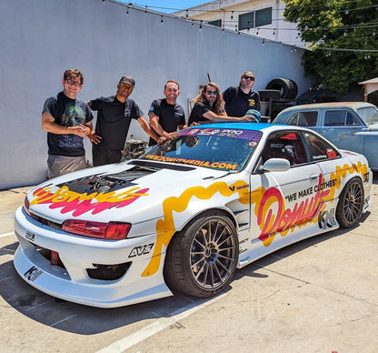 KBD - Nissan 240SX S14 Kouki 1997-1998 DM3 Parachoques delantero de poliuretano de 1 pieza (37-6693)