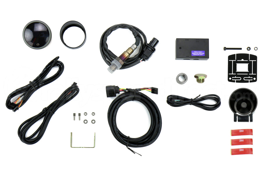 Medidores Pro Sport - Kit de relação de combustível de ar premium âmbar/branco de 52 mm - âmbar/branco (216SMWAAFR-WO-SF)