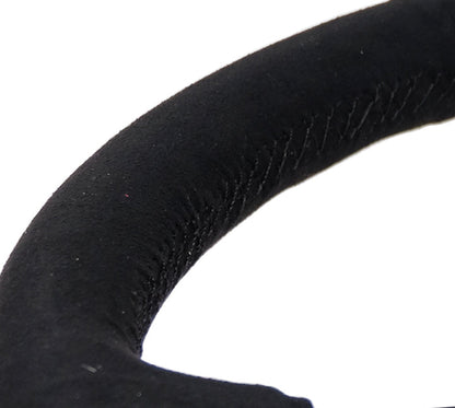 NRG - 350MM FLAT STEERING WHEEL MATTE BLACK ALCANTARA