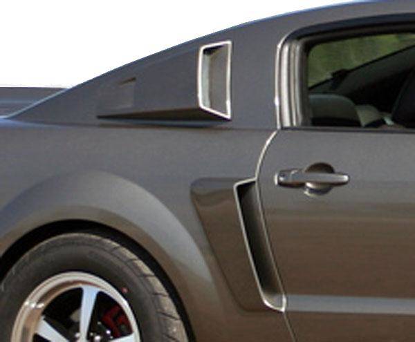 KBD - Ford Mustang 2005-2014 K Spec Style 2 peças Colheres de janela de poliuretano (37-2224)
