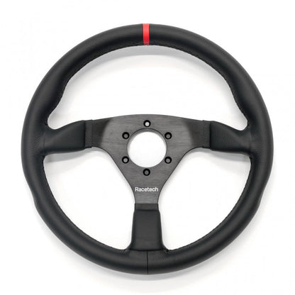 Racetech - Volante em couro liso - 350 mm (RTSW350FL3-LR) 