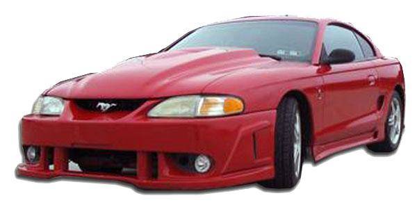 KBD - Ford Mustang 1994-1998 Spy 2 estilo 1 peça pára-choque dianteiro de poliuretano (37-2219)