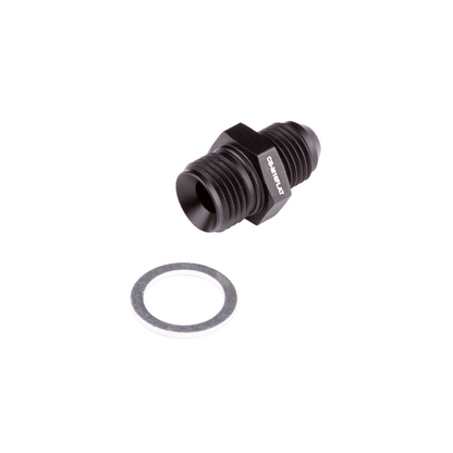 Chase Bays: adaptador de 16x1,5 a 6AN con arandela de presión de aluminio (CB-M16CRUSH)