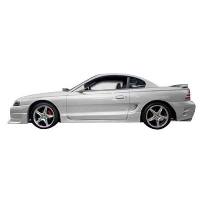 KBD - Ford Mustang 1994-1998 estilo Sallen 2 peças tampas de porta de poliuretano/preenchimento (37-2146)