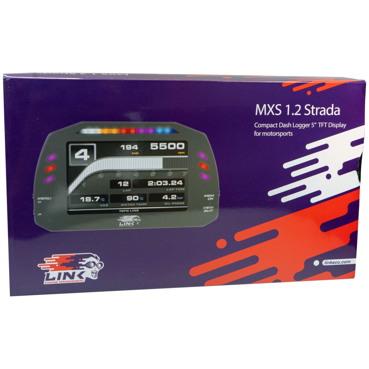 LINK ECU - MXS STRADA 5" DASH - RACE EDITION (100-0169)