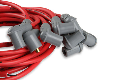 Holley - SUPER CONDUCTOR SPARK PLUG WIRE SET 8 CYL 90° PLUG, SOCKET/HEI CAP