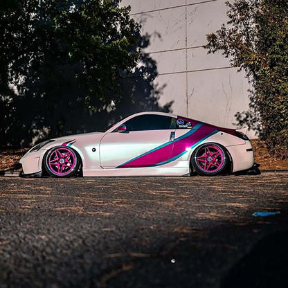KBD - Nissan 350Z 2003-2008 ING estilo 2 peças saias laterais de poliuretano (37-2296)