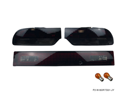 P2M - NISSAN 180SX 3PCS REAR TAIL LIGHT KIT [SMOKED] (P2-N180RTL01S-JY)