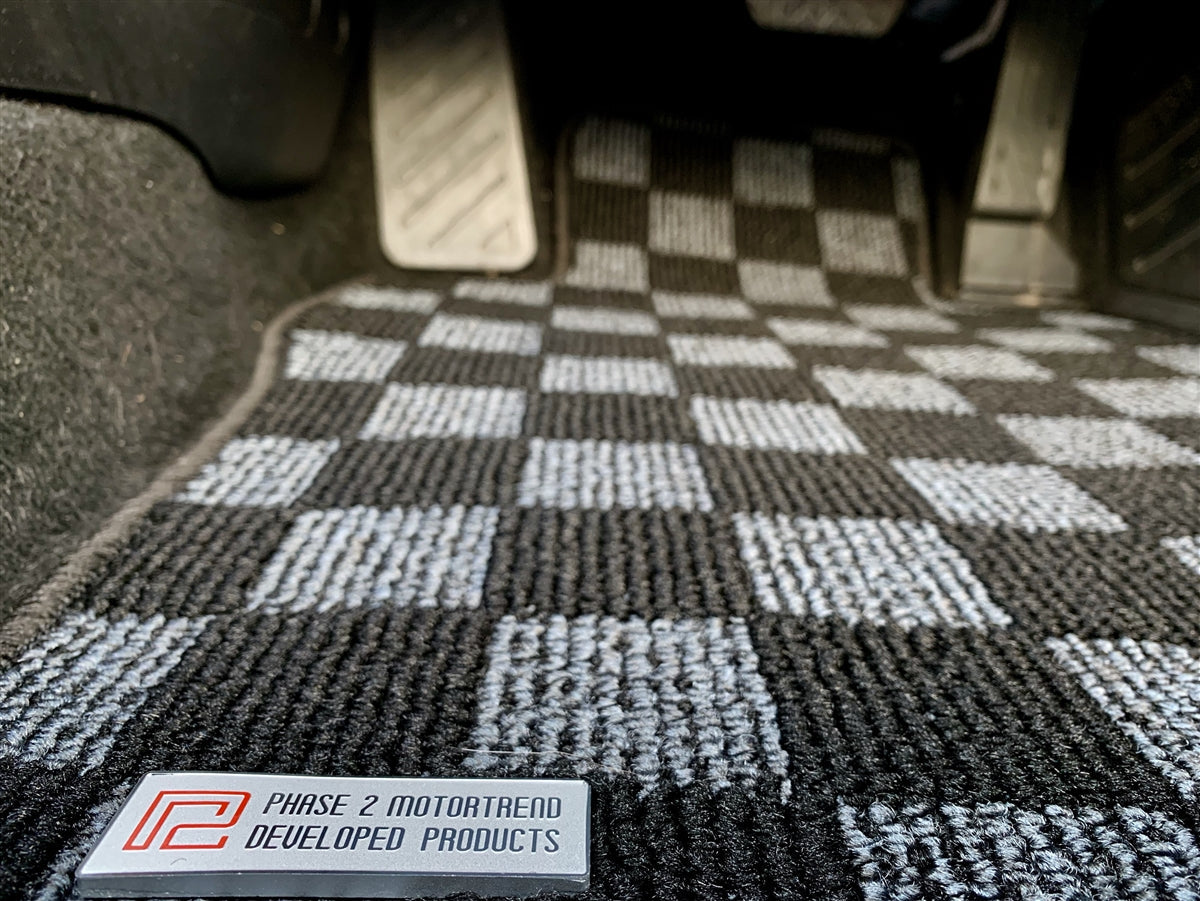 P2M - TAPETES MAZDA ND MIATA 2016+ RACE FLOOR: CINZA ESCURO (P2-CPTNDMIADG-TP)
