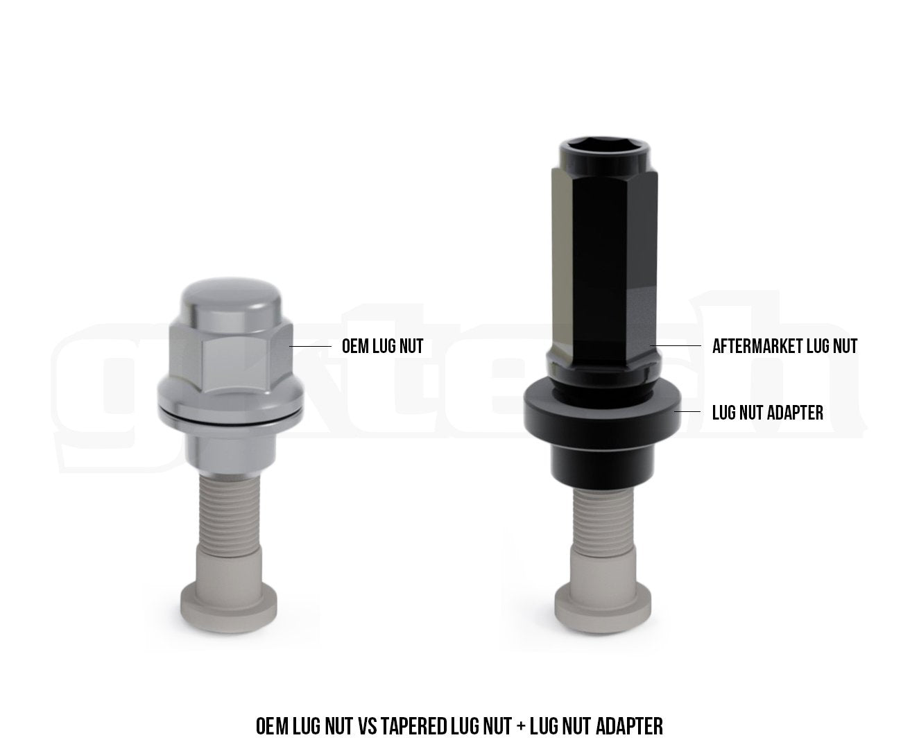 GKTech - Z34 370Z ADAPTADOR DE PORCA (CONJUNTO DE 20) (Z34X-ADPT)