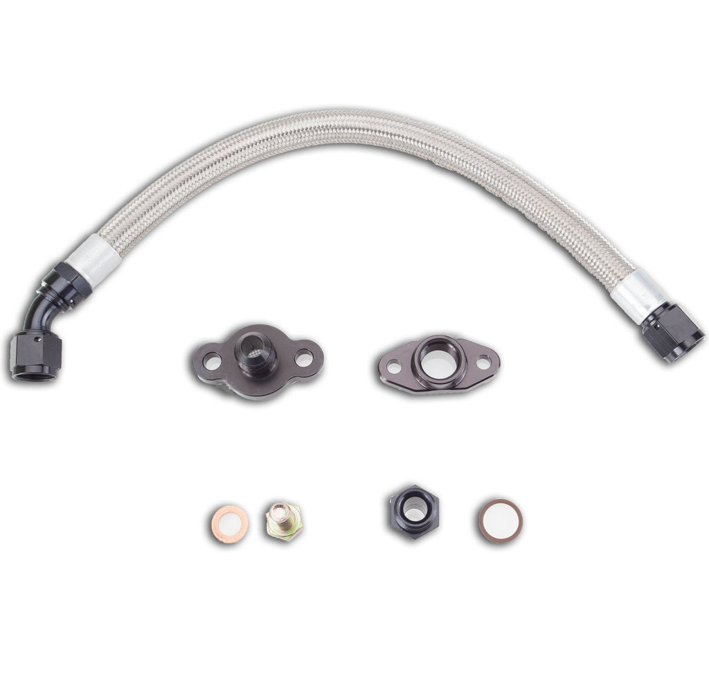 Titan Motorsports - Kit de línea de drenaje de aceite Turbo para Garrett y T3/T4 Frame PTE Turbos