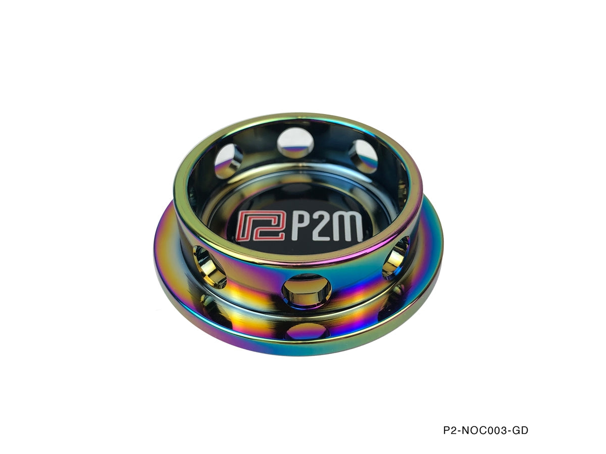 P2M - TAMPA DE ÓLEO NEO CROMADA REDONDA: TOYOTA (TIPO NÃO-CLIP) (P2-NOC003-GD)