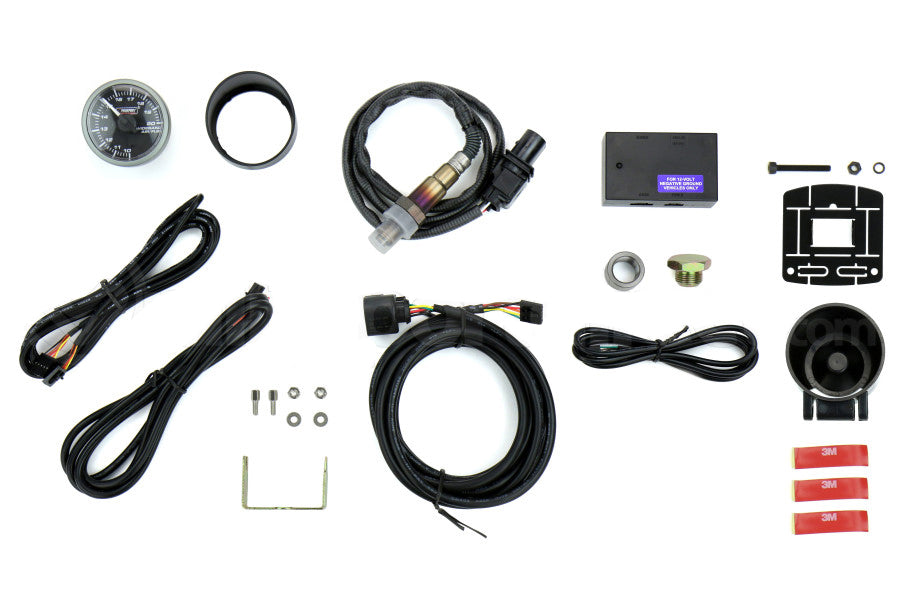 Pro Sport Gauges - Kit de relación de aire y combustible de 52 mm con lente transparente de puntero blanco premium de banda ancha, ámbar/blanco (216SMWAAFRWNCL-WO-SF)