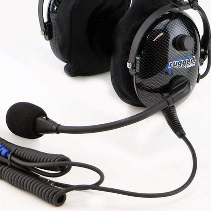 Rugged Radios - H22 Ultimate Over The Head (OTH) Headset for Intercoms - Carbon Fiber