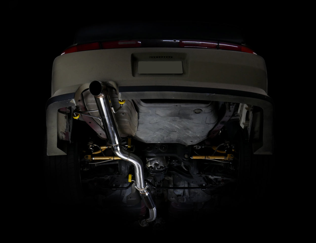 Desempenho ISR - Série II EP Sistema de exaustão de tubo de explosão de ponta única - Ressonado - Nissan 240sx 95-98 (S14) (IS-S2EPSR-S14)