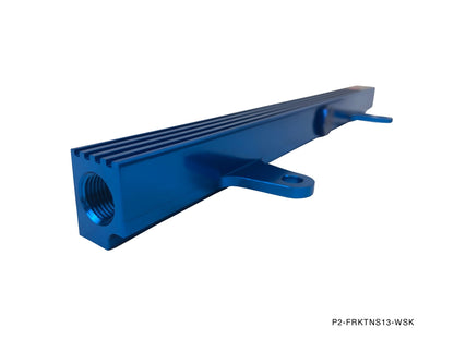 P2M - NISSAN S13 SR20DET BILLET ALUMINUM FUEL RAIL KIT - TOP FEED (P2-FRKTNS13-WSK)