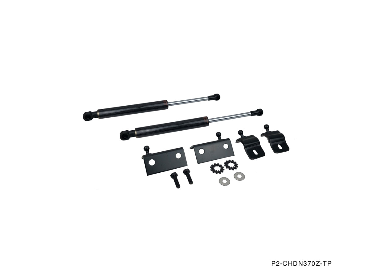 P2M - NISSAN Z34 370Z CARBON ENGINE HOOD DAMPER (P2-CHD370Z-TP)