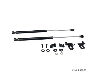 P2M - AMORTECEDOR DO CAPOT DO MOTOR DE CARBONO NISSAN R35 GTR (P2-CHDR35-TP)