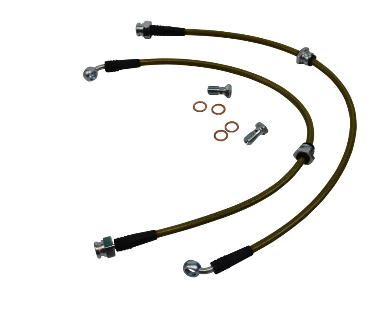 ISR Performance - Stainless Steel Front Brake Lines - Nissan 240sx 89-98 (IS-NIS-1225FRTS)