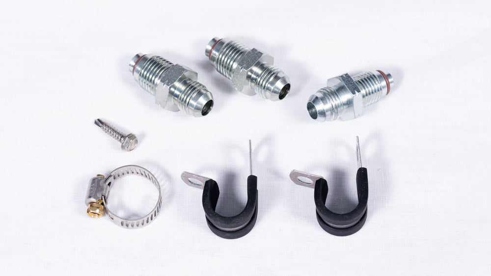 Sikky Manufacturing - Nissan 350z e Infiniti G35 LHD LS Swap Power Steering Line Kit (SM-PS102A)