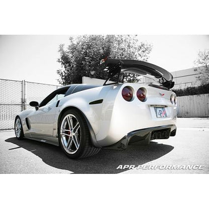 APR Performance - Chevrolet Corvette C6 / C6 Z06 Rear Diffuser 2005-Up (Leaf spring system only) (AB-286020)